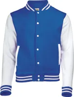 Awdis Uni College-Jacke RW175 (XL) (Königsblau/Weiß)