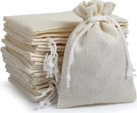 30 Stück 15*20cm Jutesäckchen, Jute Beutel mit Kordelzug, Leinen-Säckchen Sackleinen Taschen, Klein Geschenksäckchen für Schmuck DIY Handwerk Hochzeit Party Weihnachte