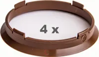 4 Zentrierringe für Alufelgen 70.40 mm auf 66.45 mm Kunststoff (70,40/66,45)