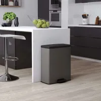 Curver Tretmülleimer Deco Rechteckig 65L Grau