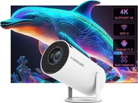 Magcubic Mini Tragbarer Beamer Trapezkorrektur 4K 200 ANSI Smart Projektor WiFi Beamer (10000: 1, 1280 x 720 px, 4k Heim Kino Full HD Smart Heimkino