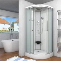 Duschkabine Fertigdusche Dusche Komplettkabine D10-00T0 80x80 cm