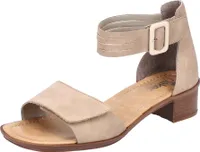 Rieker Damen Sandale Karree geschlossene Ferse Sandalette 62684, Größe:39 EU, Farbe:Beige