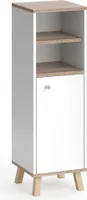 Vicco Midischrank Senyo, 30 x 95 cm, Weiß/Sonoma