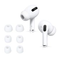 kwmobile 6x Polster kompatibel mit Apple Airpods Pro 2 / Pro 1 - 3 Größen - Silikon Ohrstöpsel In-Ear Kopfhörer