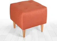 Hanah Home, Tomp- FLF1229, Oranžová, Klasický vankúš, 50% bavlna / 50% zamat