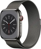 Apple Watch Series 8 45mm (A2775) Graphite Stainless Milanaise Graphite CEL Neu