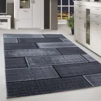 Homebyhome Modern Designer Teppich Wohnzimmer Trendmuster, Kurzflor Teppich Rechteckig Weich und Pflegeleicht Grösse 160x230 cm