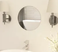 vidaXL Rahmenloser Spiegel Rund 30 cm Glas