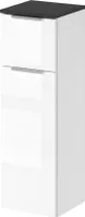 Vicco Midischrank Otis, 30 x 95 cm, Weiß Hochglanz/Anthrazit