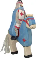Holztiger 80247 Ritter mit Mantel, reitend (ohne Pferd), blau