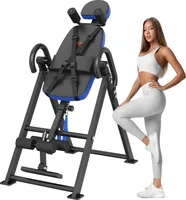 Inverzní stůl VEVOR, nosnost 136 kg, multifunkční zařízení, trenažér zad, skládací posilovací zařízení s opěrkou hlavy, zámek kotníku, nastavitelný bezpečnostní pás