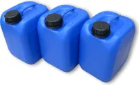 3 Stück 5 Liter 5 L Kanister Wasserkanister Campingkanister Farbe blau lebensmittelecht DIN51 (3x5knb51)