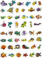 Oblique Unique Temporäre Tattoos Klebetattoos Kinder Tattoo Set - Fisch Motive