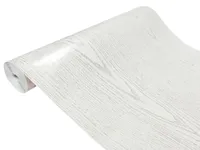 Möbelfolie Holzoptik selbstklebend – Klebefolie für Möbel – 90x1500 cm – Perlmuttholz Weiß
