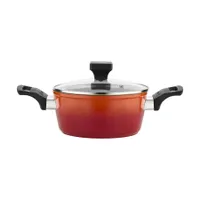 FLORINA CHILI Aluminiumpfanne / Kochtopf mit Deckel 1,8 l
