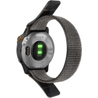 INF 22 mm Nylonarmband für Garmin Fenix 7/6/5, Samsung Galaxy Watch 3 45 mm Grau