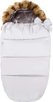 Fußsack 90x45 cm, Winterfußsack, Kinderwagen, Schlitten, Rodeln, Kinderwagen, Fell, Fünf-Punkt-Sicherheitsgurte, Schleife, Wasserabweisend