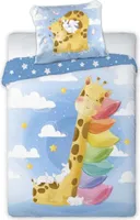 Giraffe Baby Bettwäsche 2tlg Set 100x135 40x60 cm 100% Baumwolle
