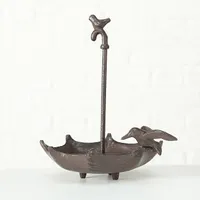 Vogeltränke Katrine aus Gusseisen 27 cm mit Vögeln