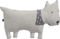David Fussenegger Kissen gefüllt Juwel 'Hund' 20 x 40 cm Filz - Grau