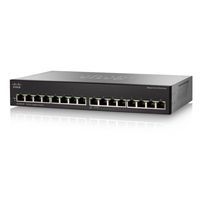 Cisco SG110-16 Unmanaged L2 Gigabit Ethernet (10/100/1000) Schwarz