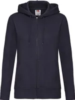 Fruit of the Loom - Hoodie mit durchgehendem Reißverschluss für Damen PC6447 (34 DE) (Marineblau)
