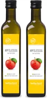 Apfelessig 2x 500 ml (1000 ml), nicht pasteurisiert, ungefiltert, naturtrüb von bioKontor