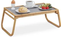 relaxdays Betttablett klappbar Bambus