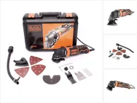 Black & Decker MT300KA Narzędzie wielofunkcyjne 300 W z 11-częściowym zestawem akcesoriów