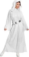 Star Wars - Kostüm-Kleid ‘” ’Prinzessin Leia“ - Damen BN4948 (L) (Weiß)