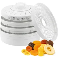 Clatronic® Dörrautomat | 5 stapelbare Ebenen | für bis zu 3,5 kg zu trocknende Lebensmittel | Dörren mit Umluft | 250 Watt | Dörrgerät | DR 2751
