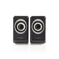 Nedis CSPR20020BK, 1-way, 2.0 kanály/kanálů, Kabel, 6 W, Černá