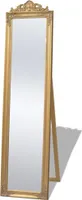 The Living Store Standspiegel im Barock-Stil 160x40 cm Golden