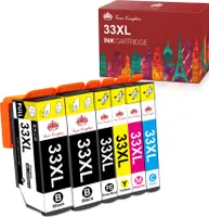 6x Druckerpatronen kompatibel 33XL für Epson XP540 XP7100 XP635 XP630 XP640 XP645