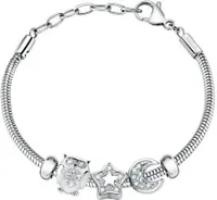 Verspieltes Stahltropfenarmband SCZ1221