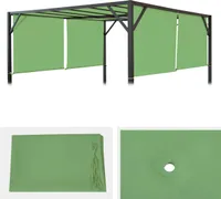 Náhradný kryt pre strešnú pergolu Pavilion Baia 4x4m ~ zelený