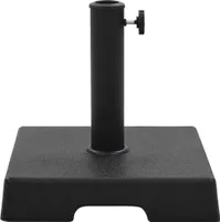 vidaXL Podstavec pod slnečník Square 8 kg čierny polyresin