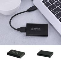 MSATA zu USB 3.0 Festplattenantrieb SSD -Gehäuse -Adapter -Kabelhülle Aluminiumbox