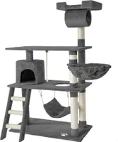 Kratzbaum Marcel 141 cm inklusive Treppe, Spielkordel und Kippschutz