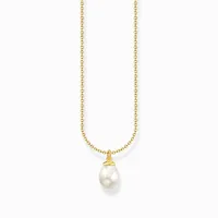Thomas Sabo KE2238-430-14-L45V Vergoldete Kette mit Perlenanhänger Damen
