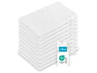 10er Set Waschhandschuhe, 100% Baumwolle, 16x21 cm, weiß