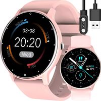 Inteligentné hodinky Smart Watch Bluetooth Fitness športový Classic dotykový hodinky 45mm Pink remienok náramkové, náramok  pre ženy, darčekové  Retoo