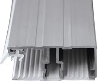 Gutta Alu Randprofil mit Weichgummileiste für 16 mm Doppelstegplatten L = 4000 mm