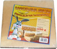 Waffelblätter Tortenplatten 150g Waffelplatten für Torte вафельные листы