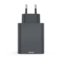 Hama 00086445 Ladegerät for mobile Gerät Smartphone, Tablet Grau Strom alternaFast Charge Indoor