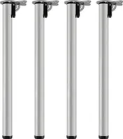 Stahl 4er Set Tischbeine Möbelfuß Höhenverstellbar Klappbar Ø 50 mm1100 mm V2Aox