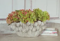 Landhaus Übertopf ROSE, Schale im antique Shabby chic