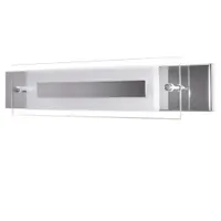 Briloner Schmale LED Badleuchte Deckenleuchte Chrom 500lm 3000K 30x7x5,5cm