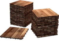 Holzfliesen Set 66 Stück = 6 m ² Akazie Modell 01